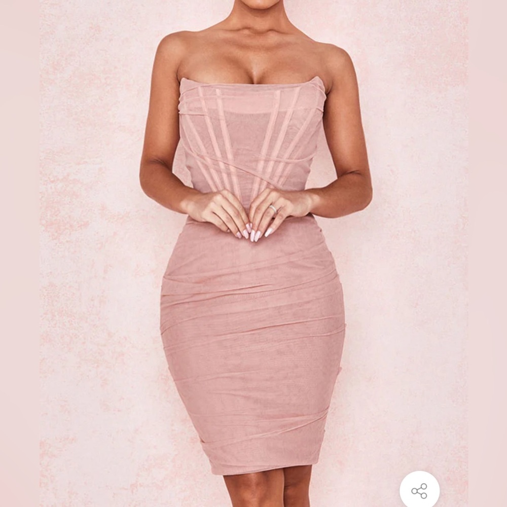 Corset top maxi dress